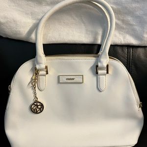 DKNY saffiano leather handbag white